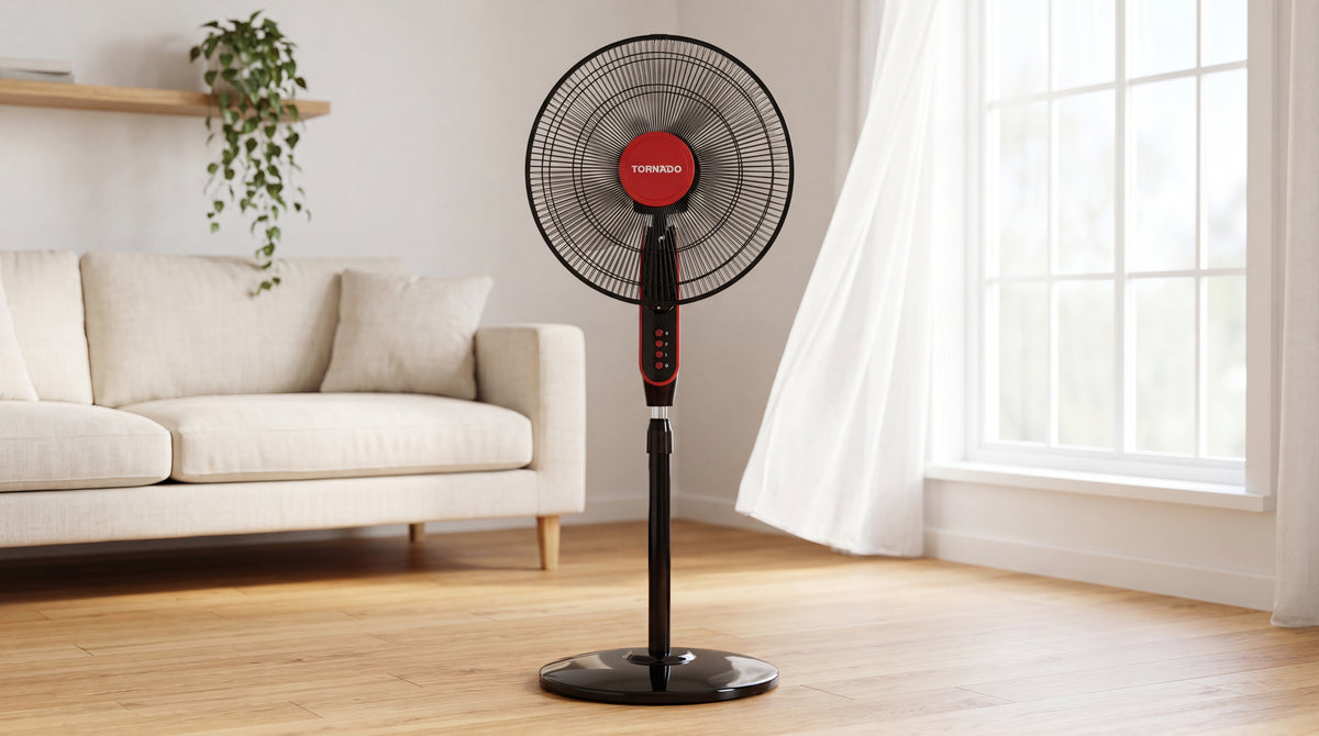 Tornado 18-Zoll-Teleskop-Standventilator