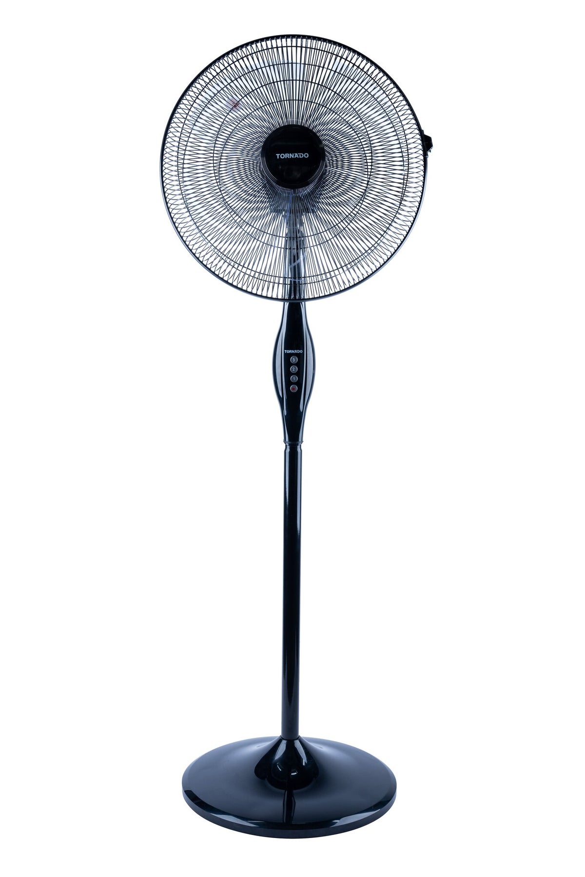 Tornado Statiefventilator 16 inch TSF-16W - 4 bladen, 3 snelheden, 60W (zwart)