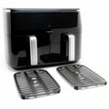 Tornado Dual Cook Airfryer 8L (2x 4L) 2500W Digitaal Zwart/Zilver - THF-2508DU-BS