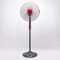 Tornado TSF-18XW Statiefventilator 18 inch - 4 Bladen, 3 Snelheden, 75W, Zwart/Rood