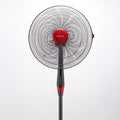 Tornado TSF-18XW Statiefventilator 18 inch - 4 Bladen, 3 Snelheden, 75W, Zwart/Rood