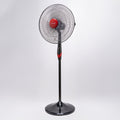 Tornado TSF-18XW Statiefventilator 18 inch - 4 Bladen, 3 Snelheden, 75W, Zwart/Rood