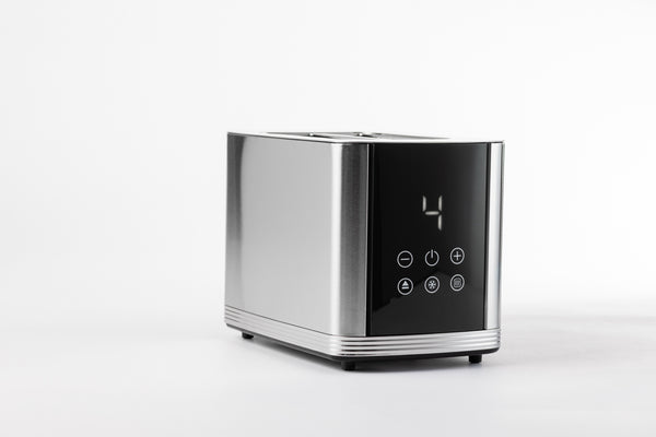 Tornado Digitaal Broodrooster 2 Sleuven 800W RVS
