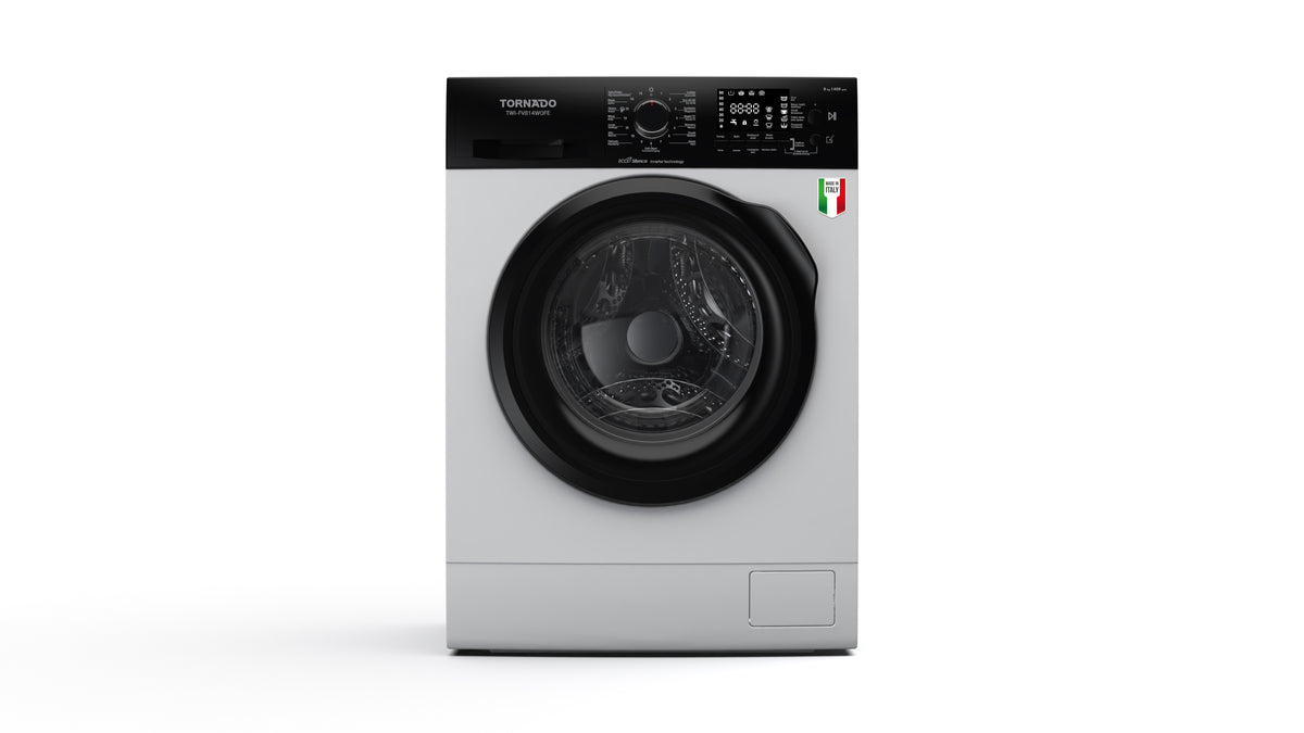 Tornado 8 kg Inverter Wasmachine Voorlader 1400 toeren